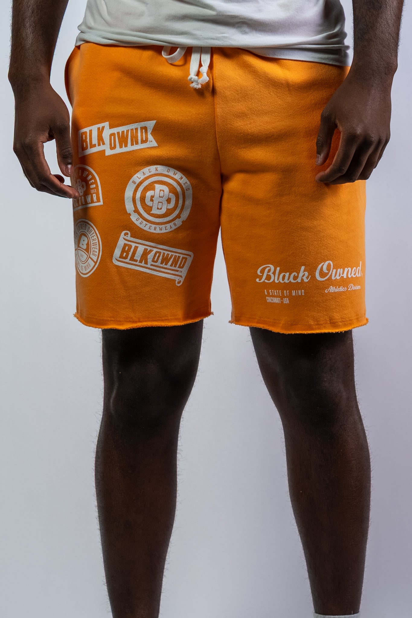 French Terry Badge Knit Shorts