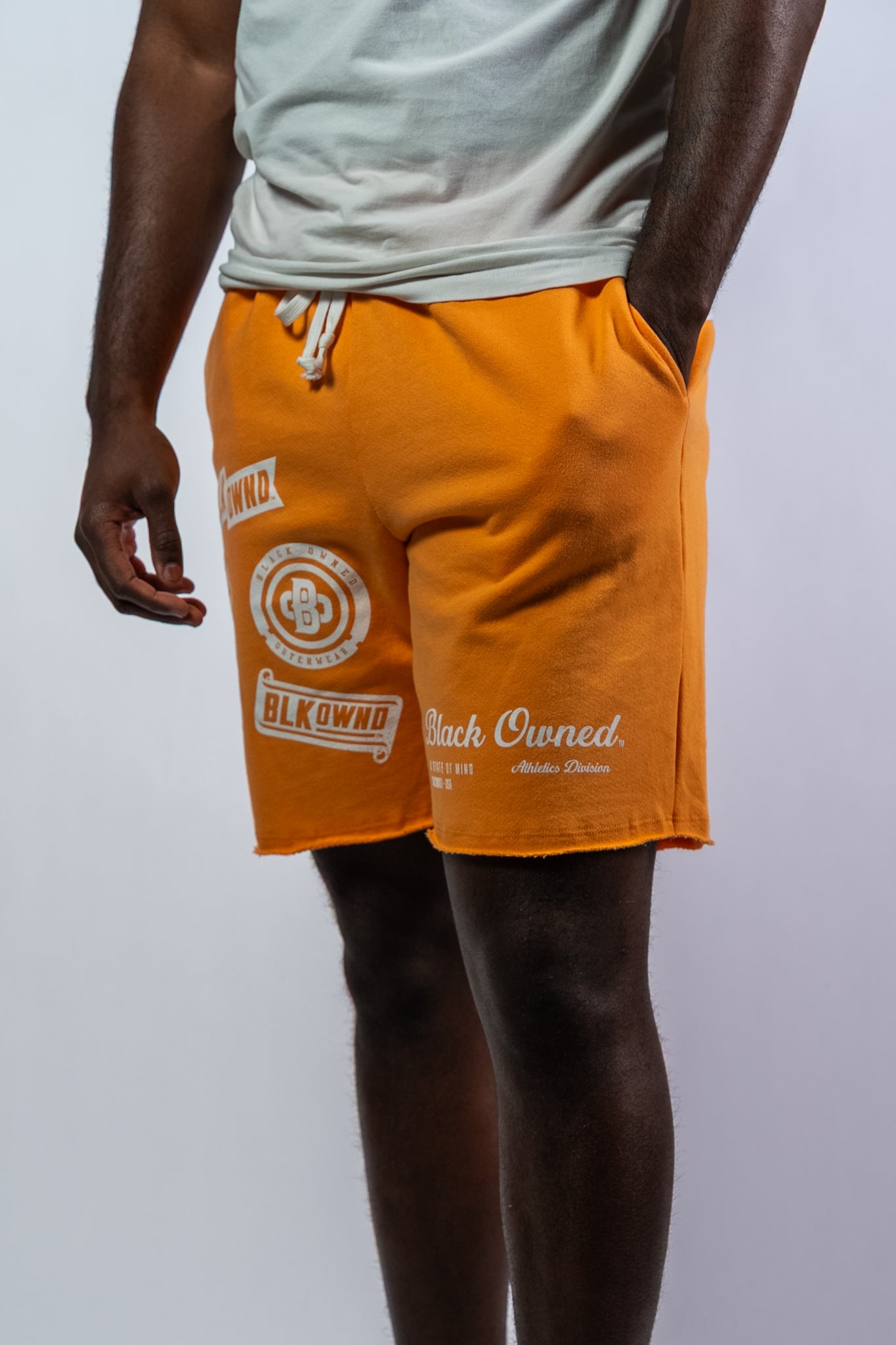 French Terry Badge Knit Shorts