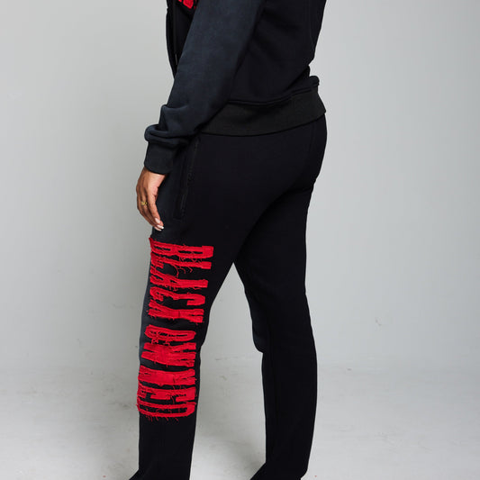 BlaCk OWned™️ Denim Embroidered Joggers