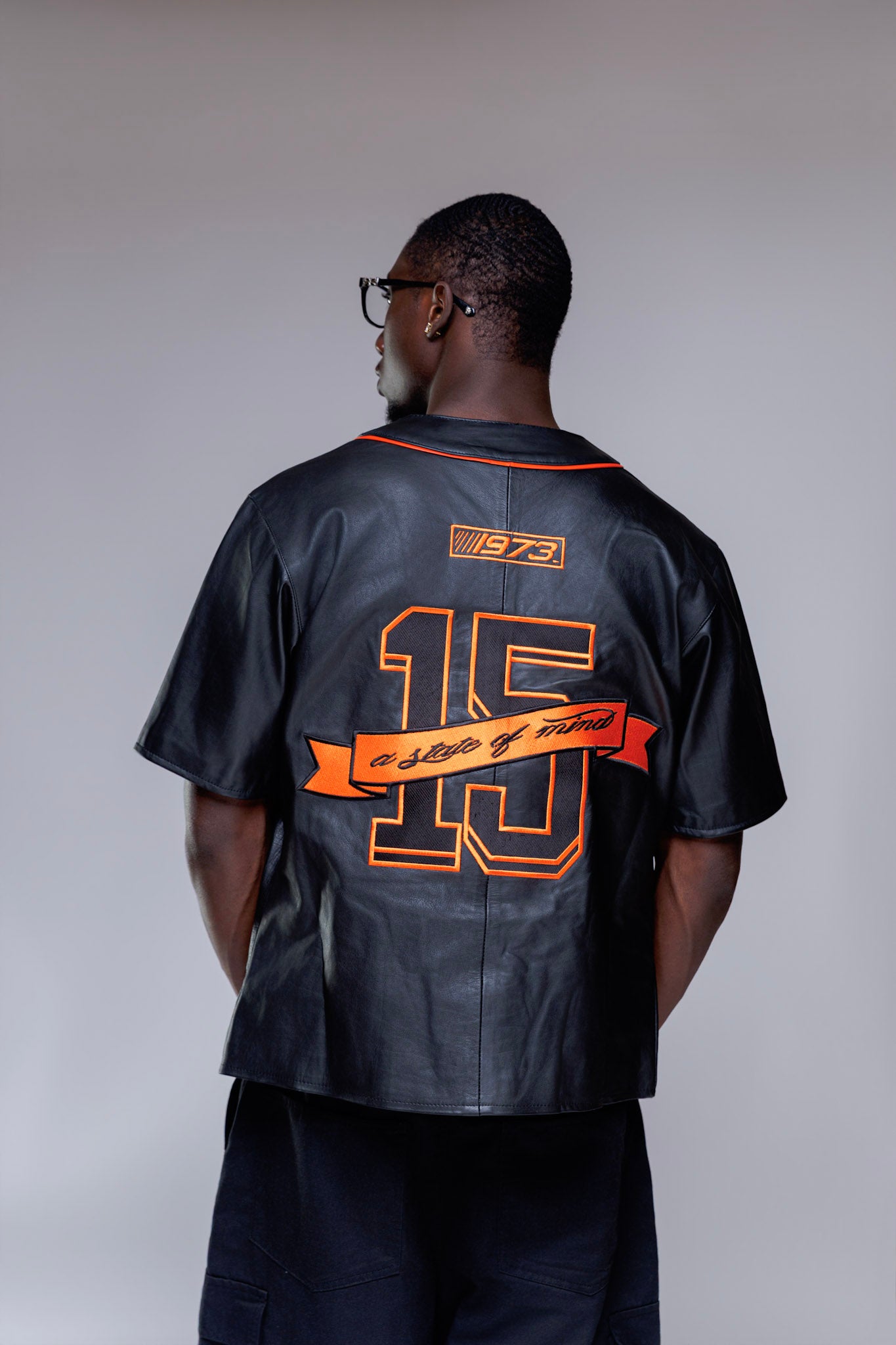 Leather Baseball Jersey