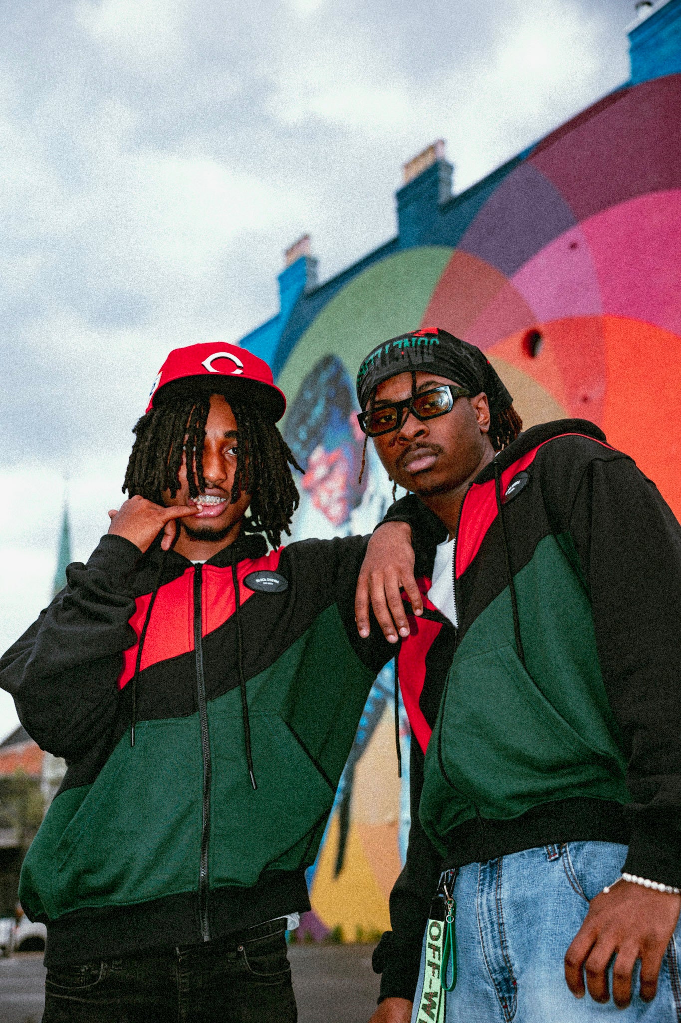 NJIF Zip Jacket (Blk/Red/Green)