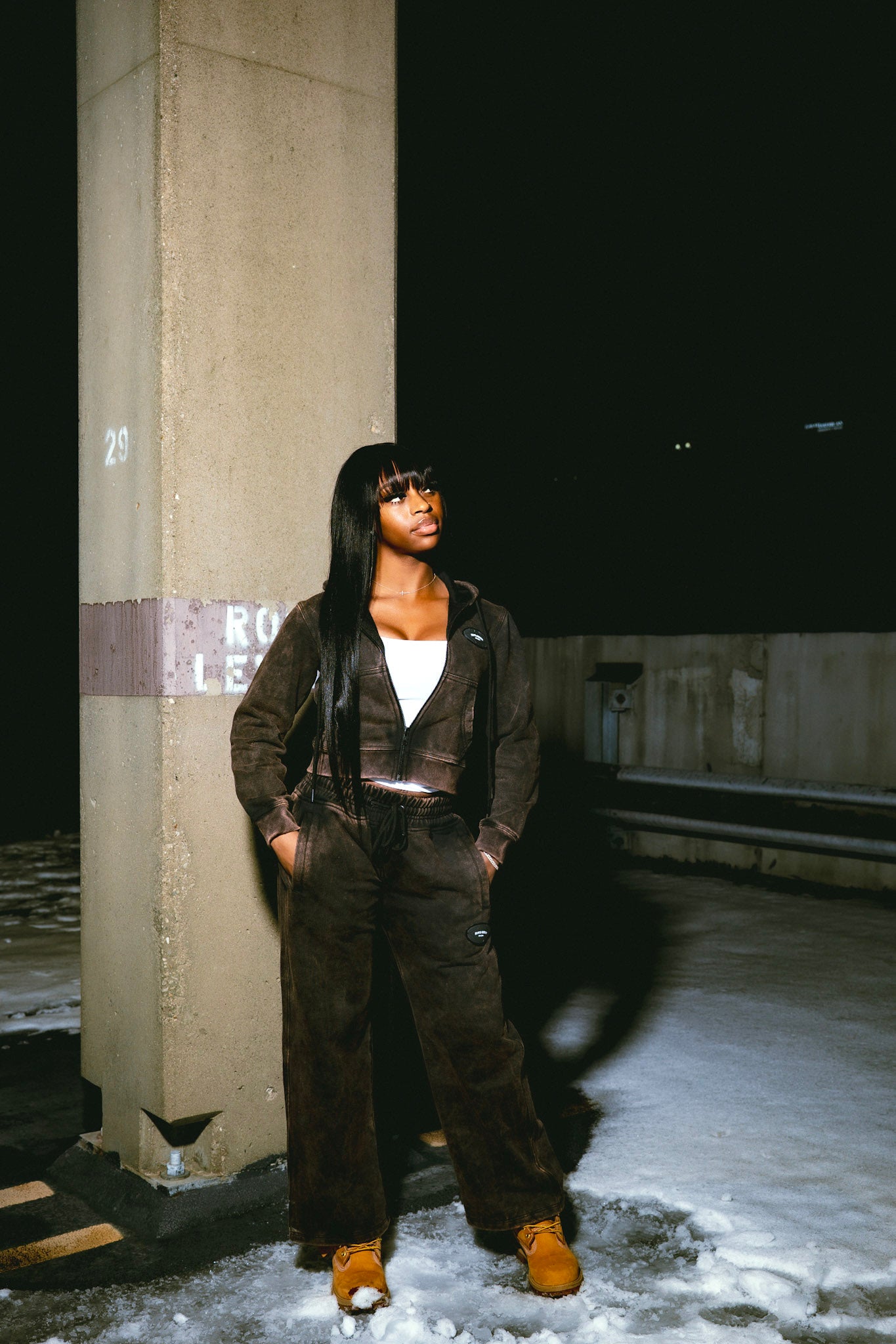 Womens Washed Badge Skirt