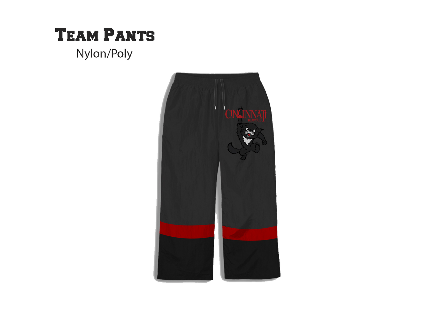 (Pre Order) UC Bearcats x BlaCkOWned™️ Colorblock Pants