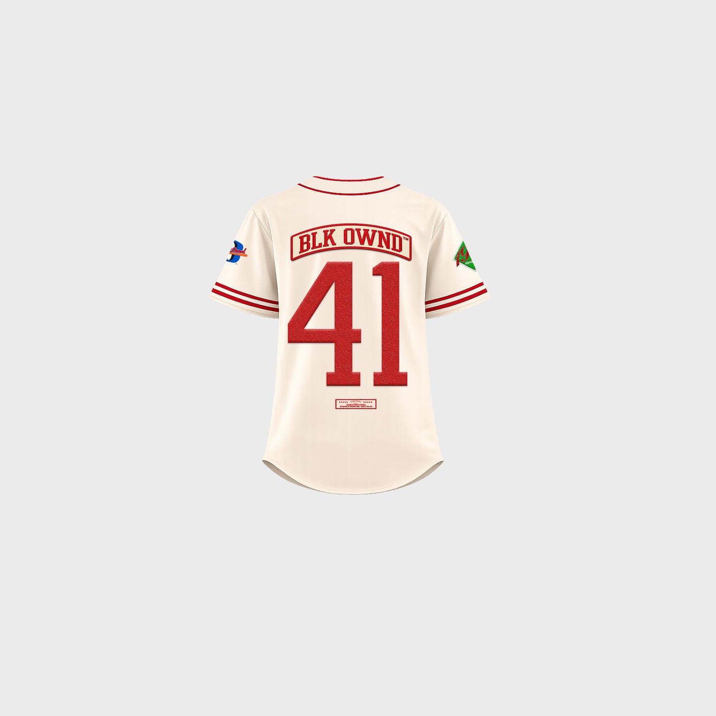 BlaCkOWned™️ Buckeyes Jersey (Cream/Red)