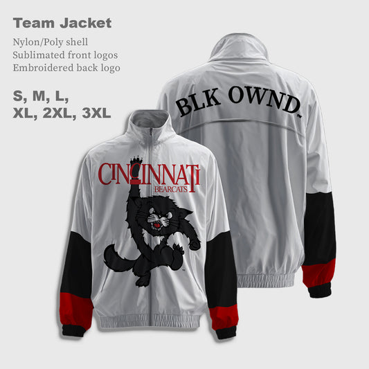 (PRE ORDER) UC Bearcats x BlaCkOWned™️ White Jacket