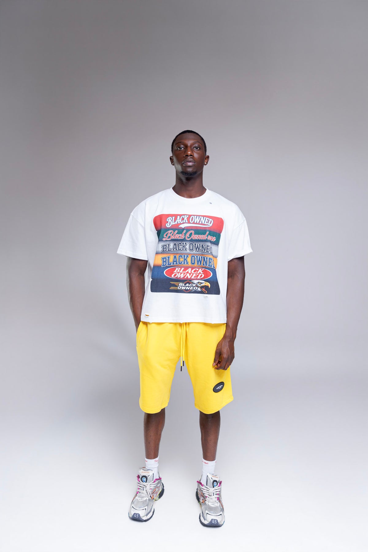 French Terry Badge Shorts