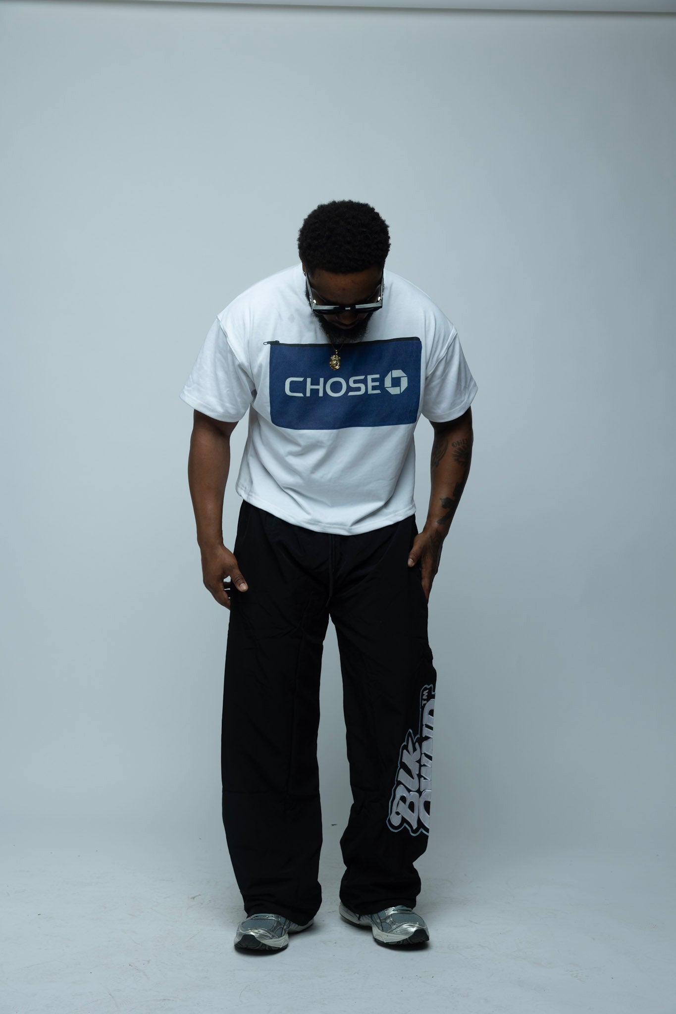Nylon Badge Track Pants