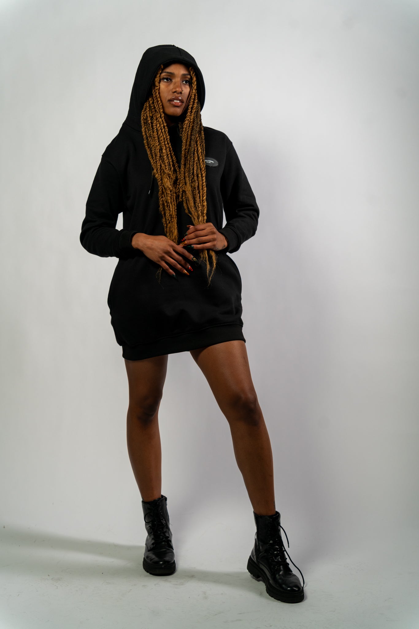 Badge BlaCkOWned™ Hoody Dress