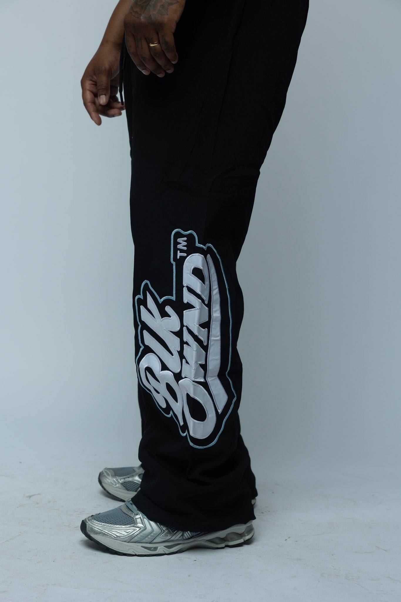 Nylon Badge Track Pants
