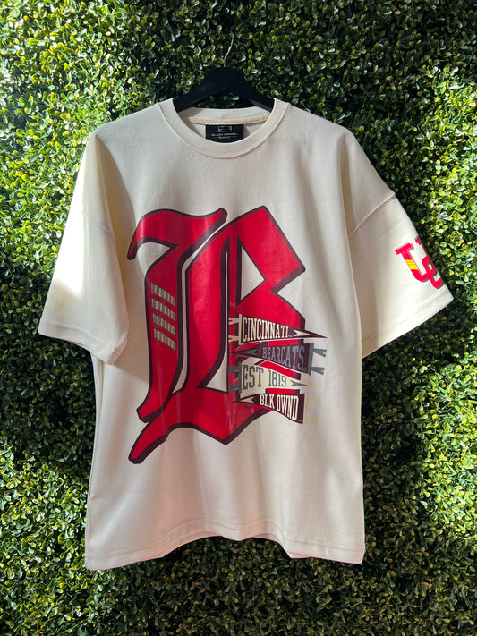 UC™ x BlaCk OWned™ Super Soft  Pennant Tee (Cream)