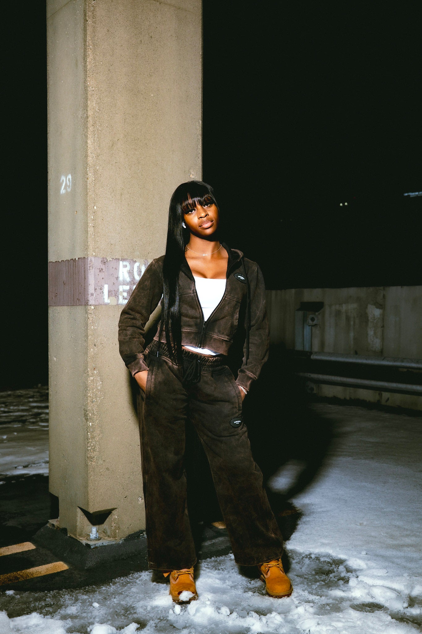 Womens Washed Badge Jogger