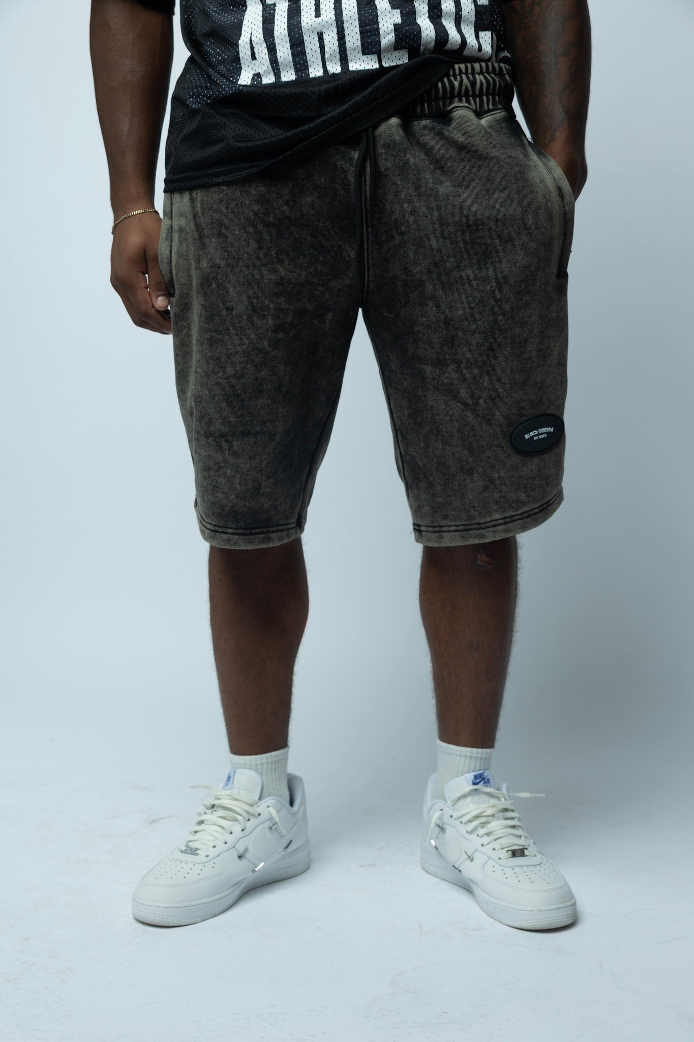 French Terry Badge Shorts