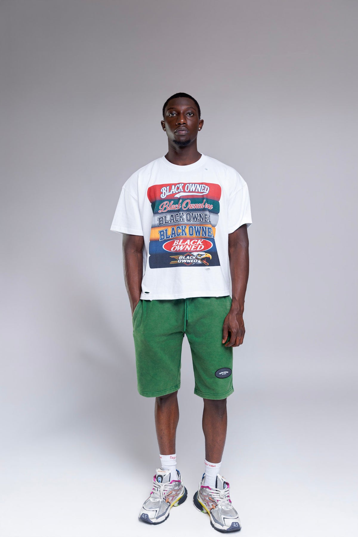 French Terry Badge Shorts
