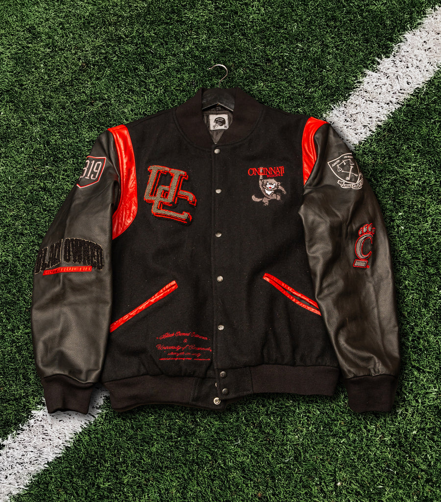 Atlanta Red Black Varsity Jacket | Atlanta Hawks Jacket