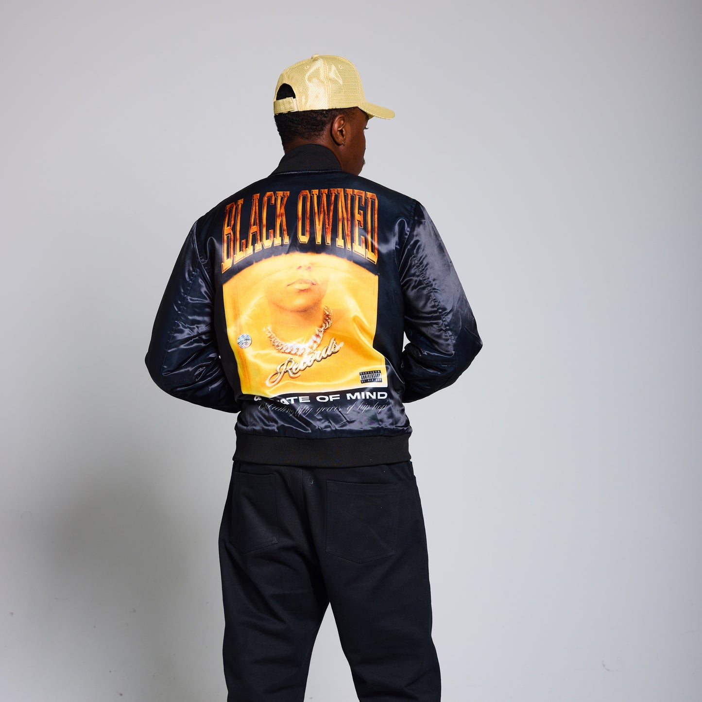 BlaCkOWned™️ Records Satin Bomber