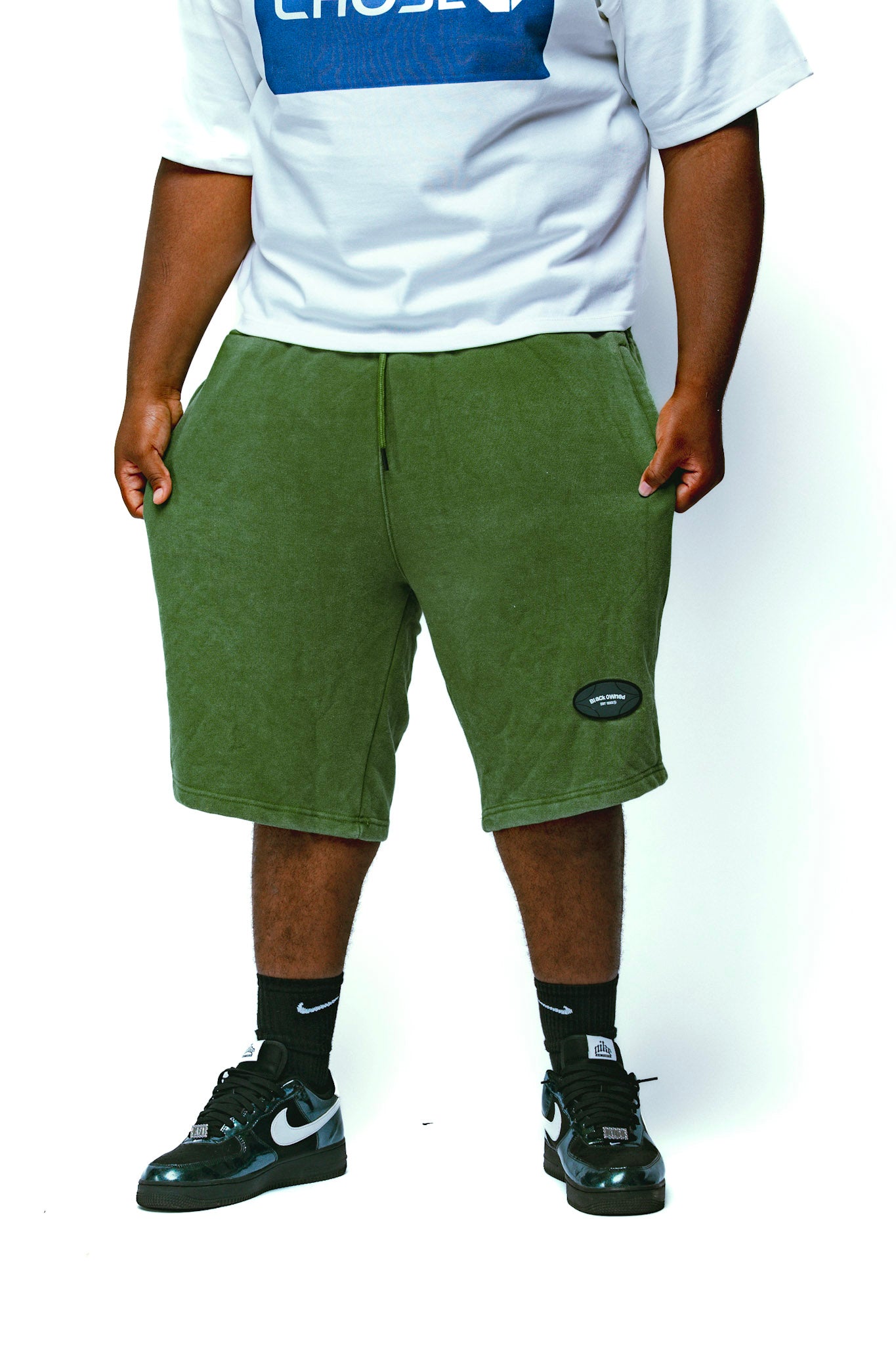 French Terry Badge Shorts