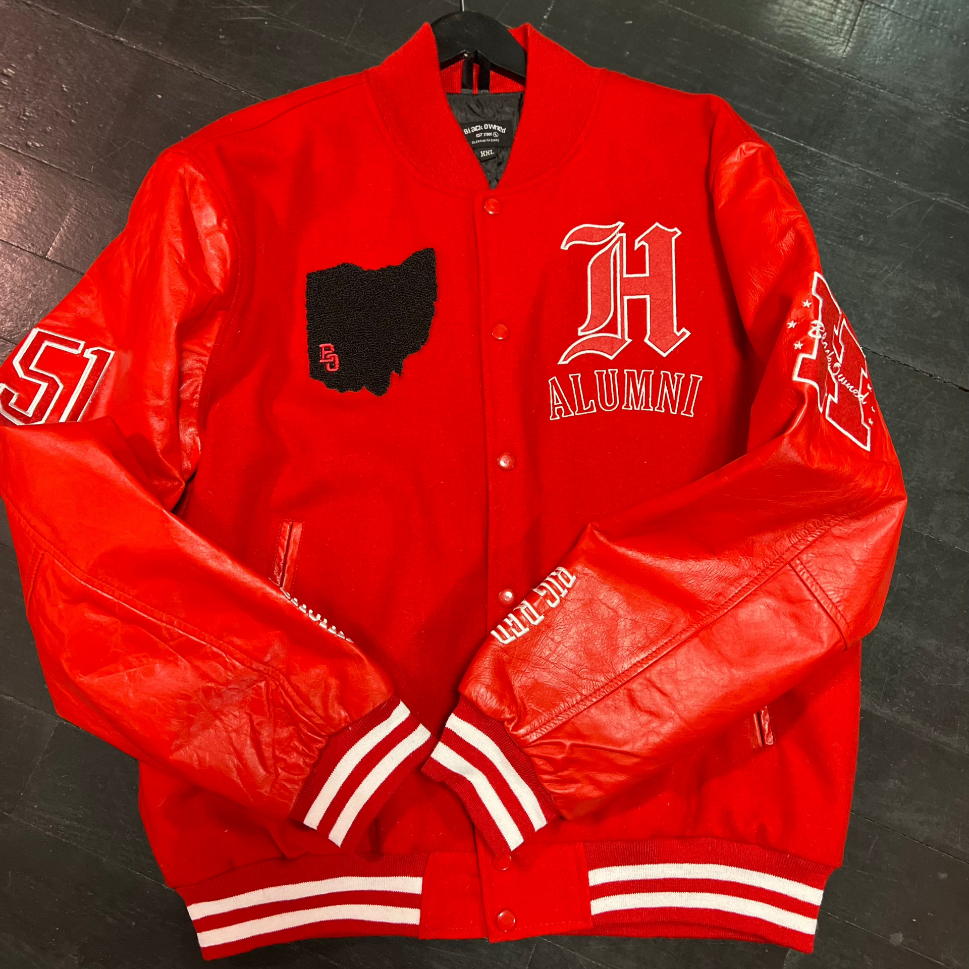 【Size：XL】everyone j.30000 varsity jacket C91F5257-7800-4C61-B3D0-
