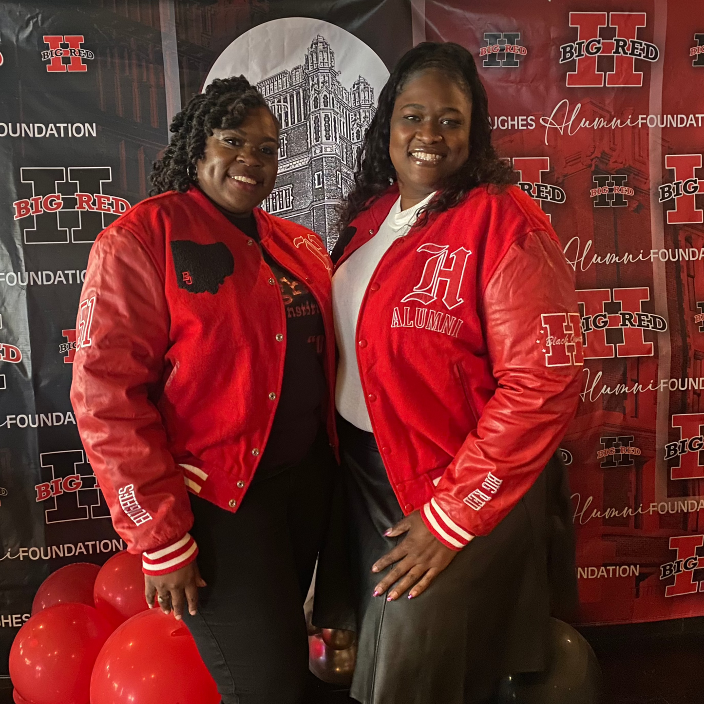 Hughes Big Red x BlaCk OWned | Varsity Jacket