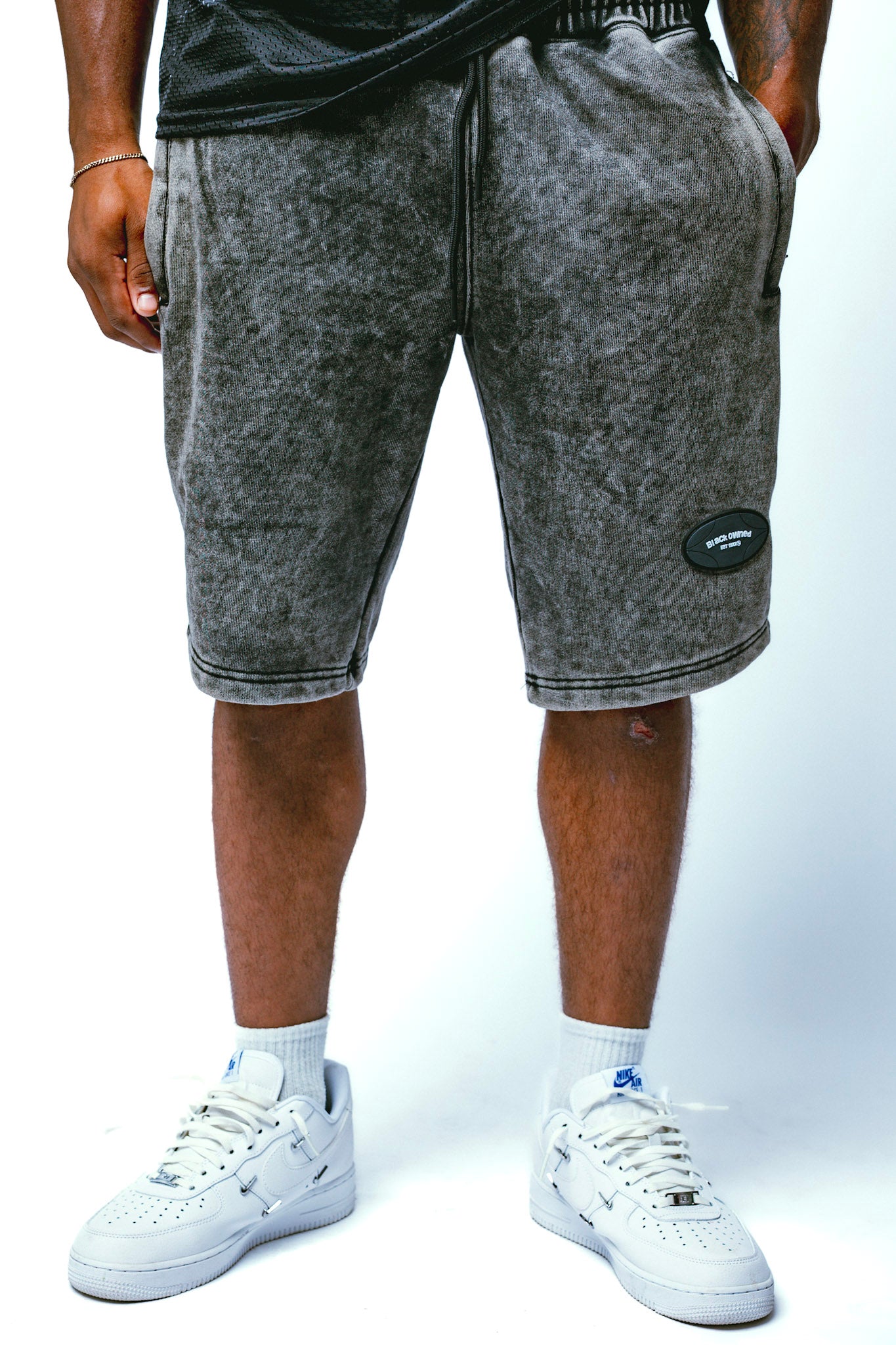 French Terry Badge Shorts