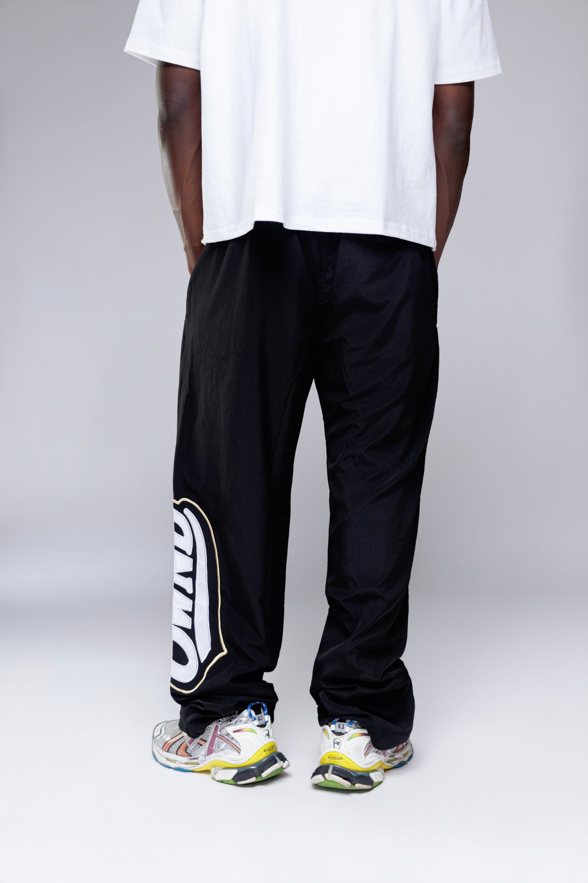 Nylon Badge Track Pants