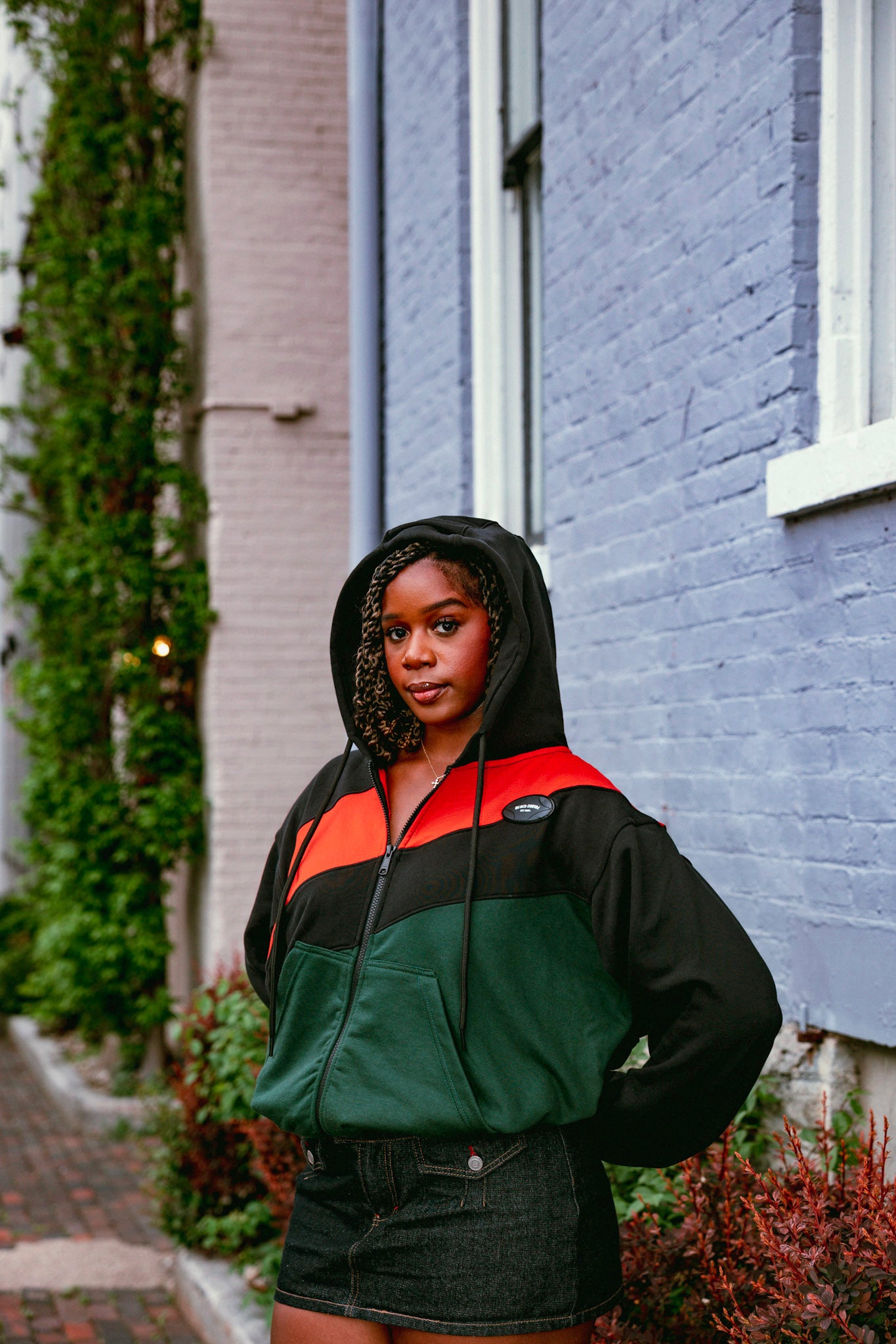 NJIF Zip Jacket (Blk/Red/Green)