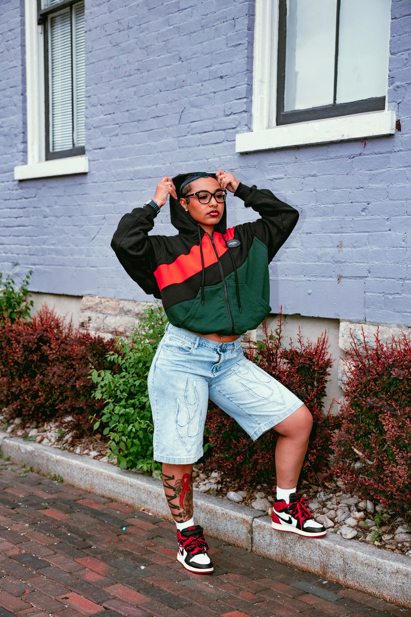 NJIF Zip Jacket (Blk/Red/Green)