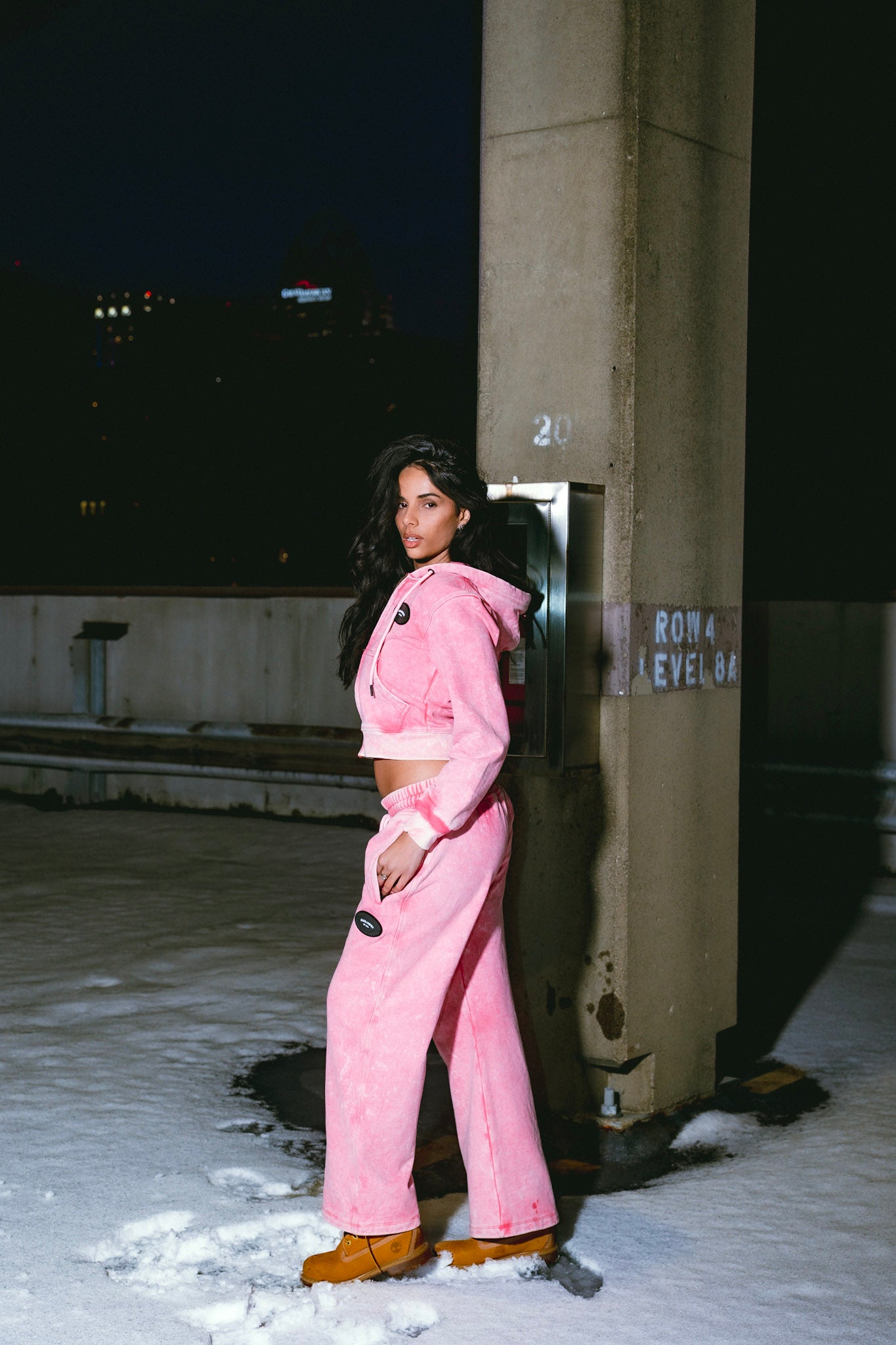 Womens Washed Badge Jogger