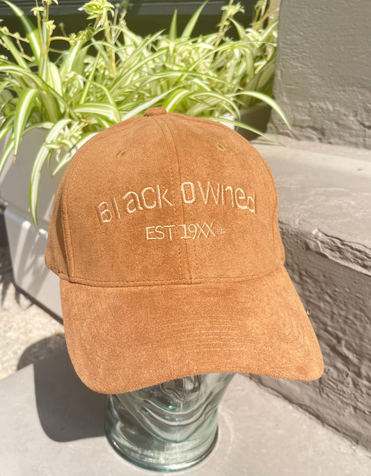 BlaCk OWned OG X Suede Dad Cap