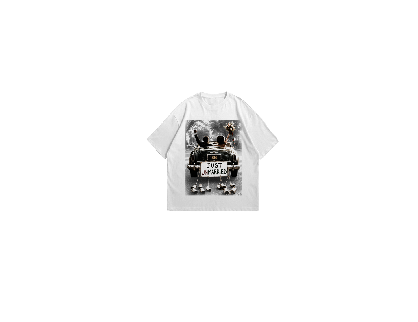 1865 Graphic Tee (Unmarried) (White/Black) 
