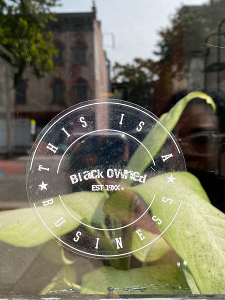 Black Owned Business Window Decal