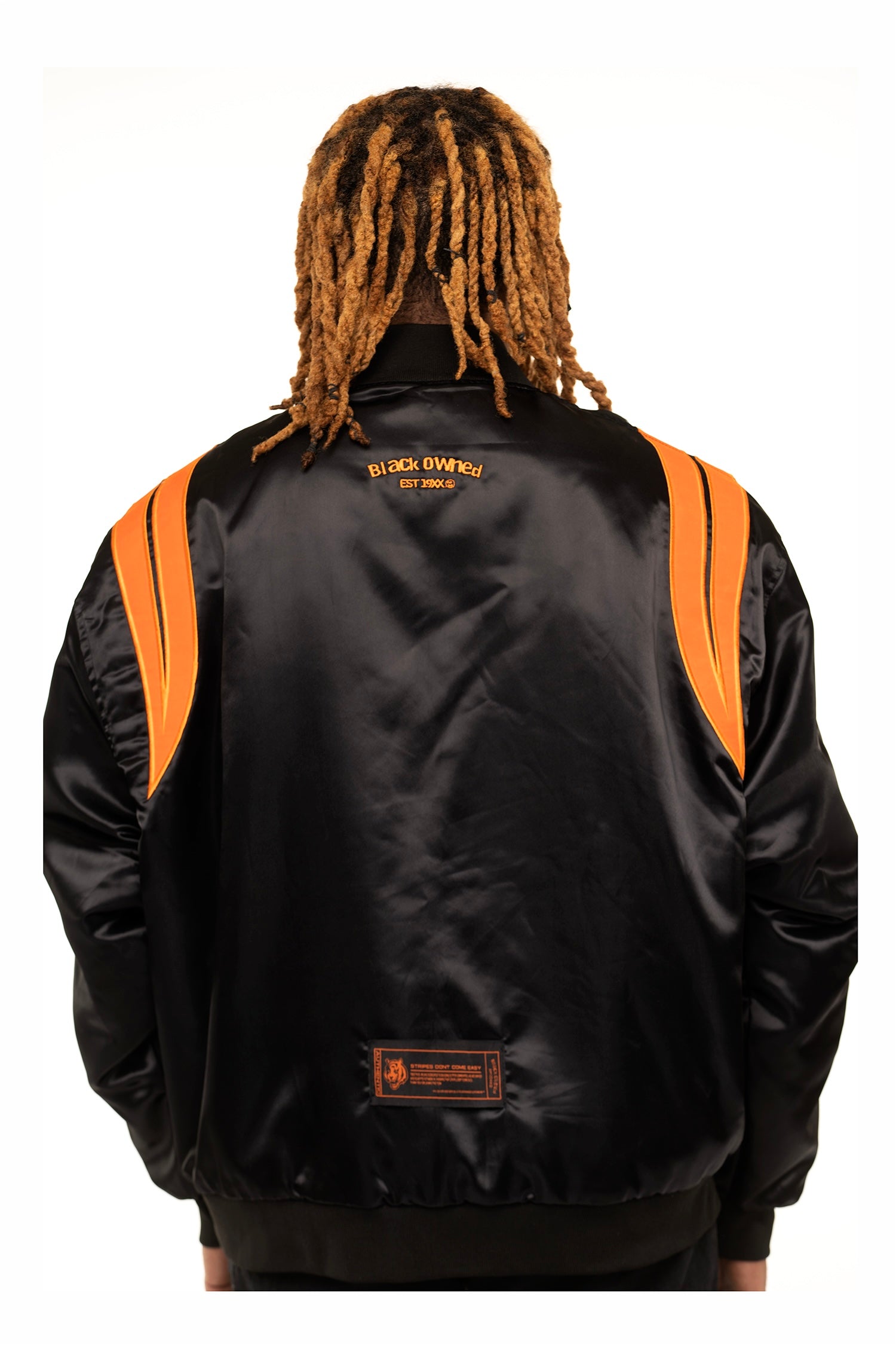 Stripes Dont Come Easy II Satin Reversible Bomber Jacket – BlaCk OWned  OuterWear