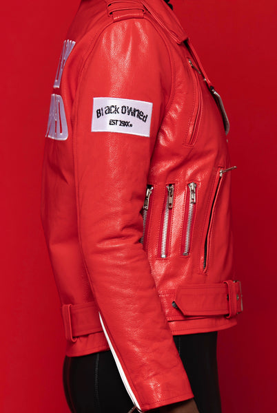 (Pre Order) Women’s Red Biker Jacket
